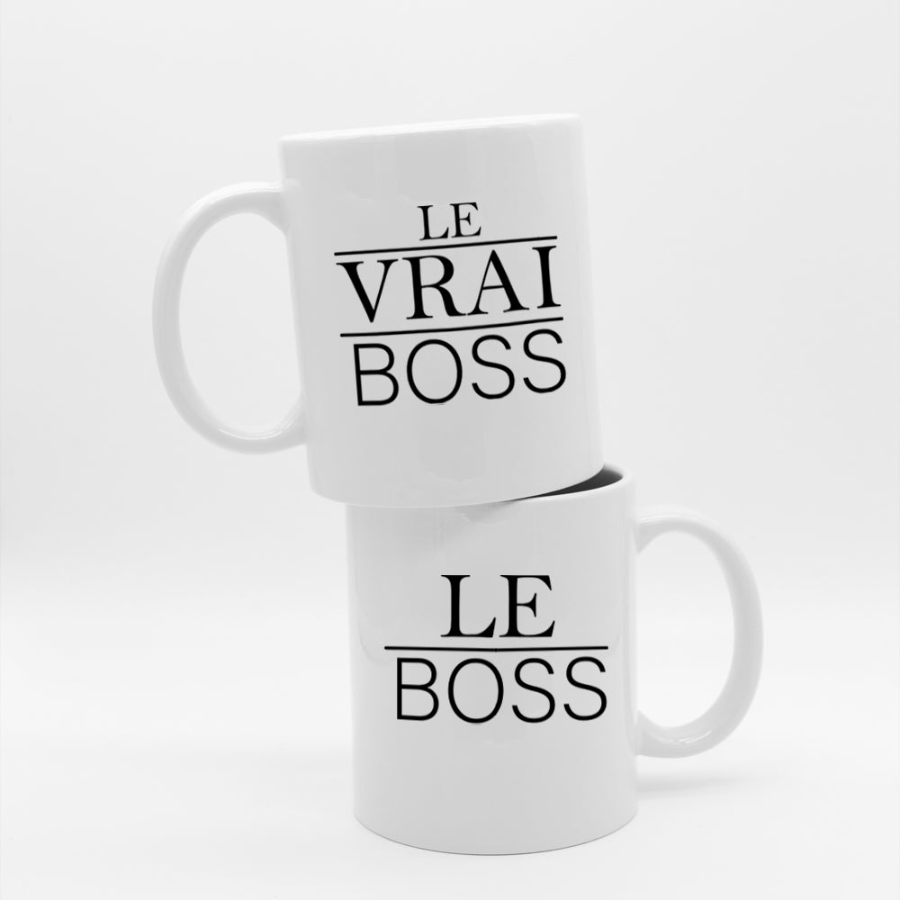 Tasse à café - COMBO Le boss / Le vrai boss