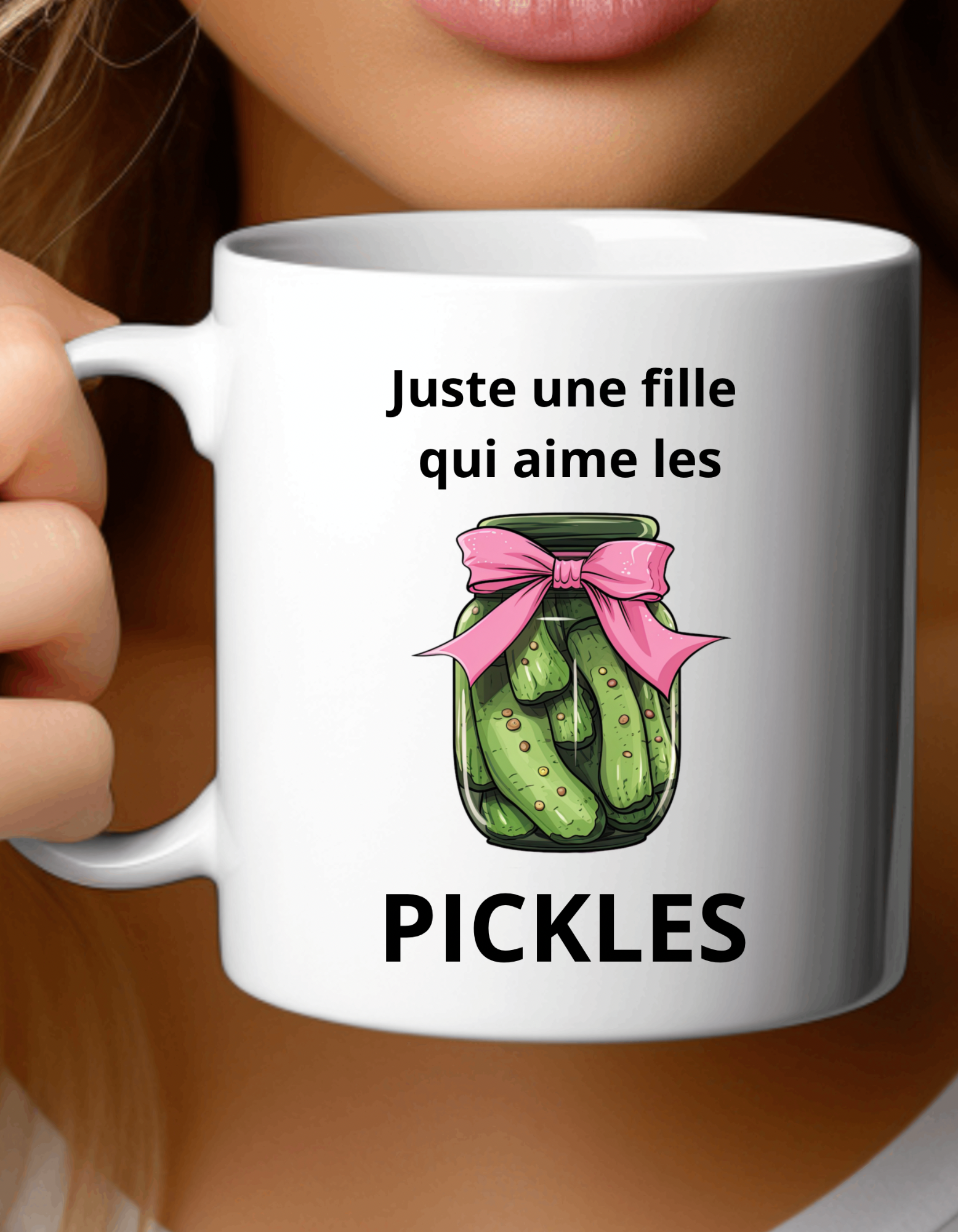 Tasse à café - Juste une fille qui aime les pickles