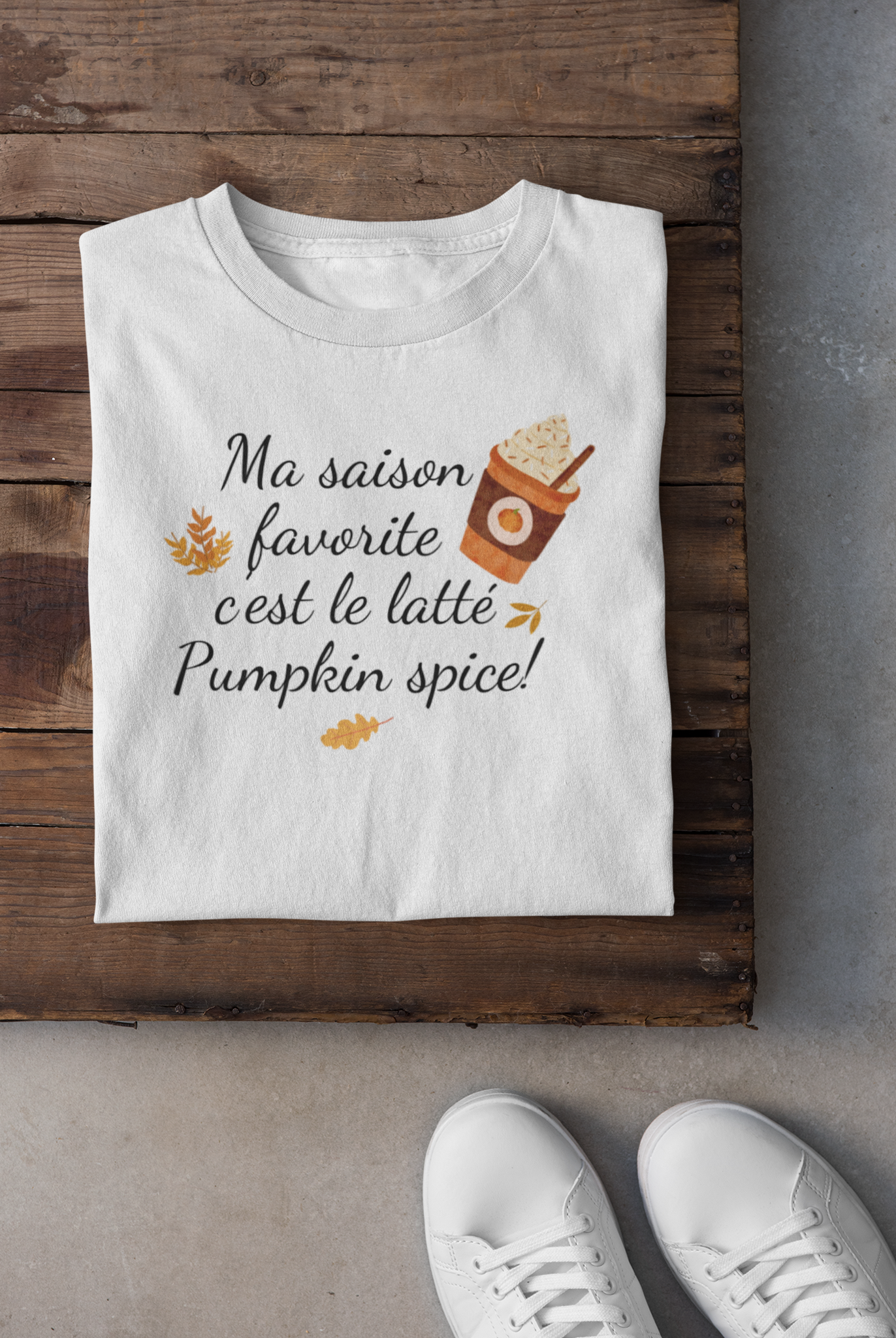 T-shirt - Ma saison favorite c'est le latté Pumpkin spice