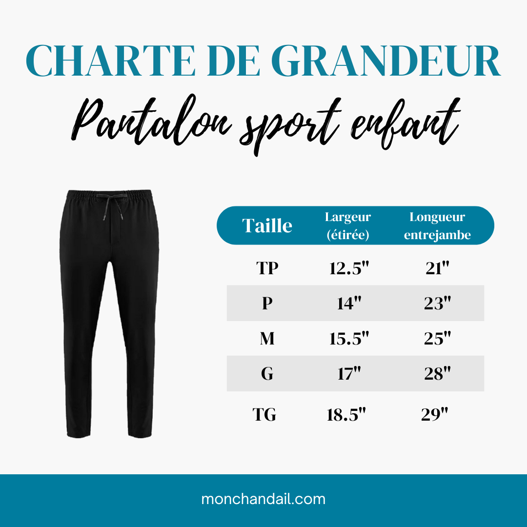 Pantalon sport enfant - Club de patinage de vitesse de Saint-Hyacinthe