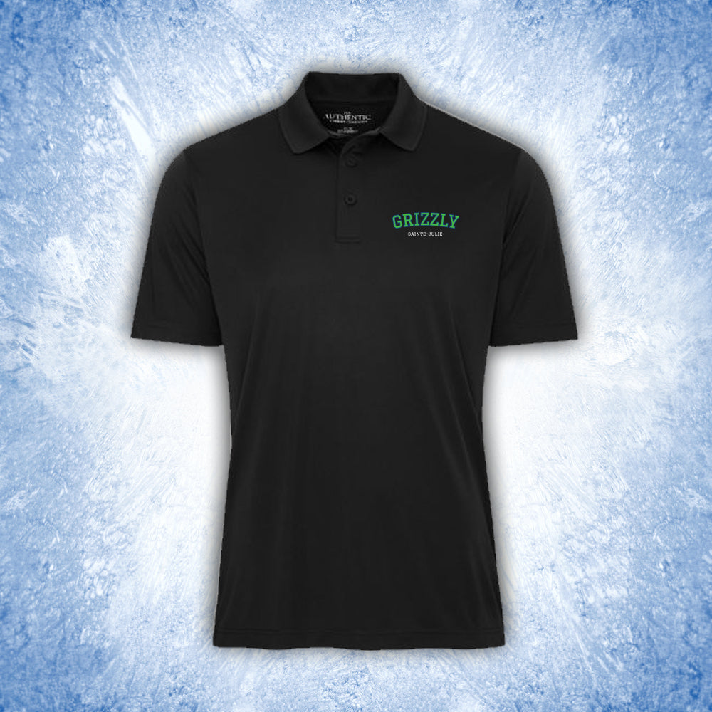 Polo en polyester pour homme - Grizzly de Sainte-Julie
