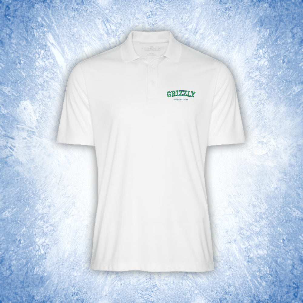 Polo en polyester pour homme - Grizzly de Sainte-Julie