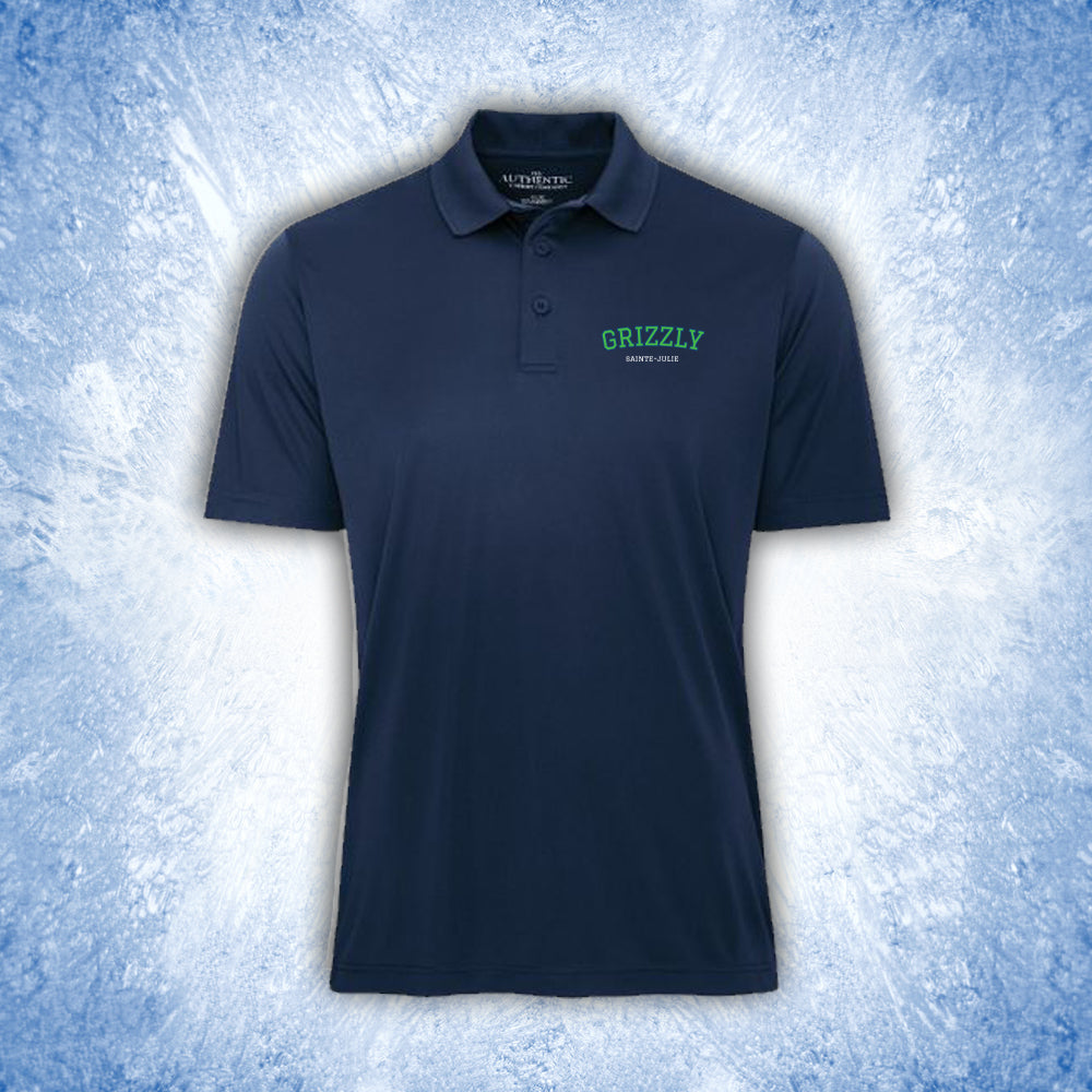Polo en polyester pour homme - Grizzly de Sainte-Julie
