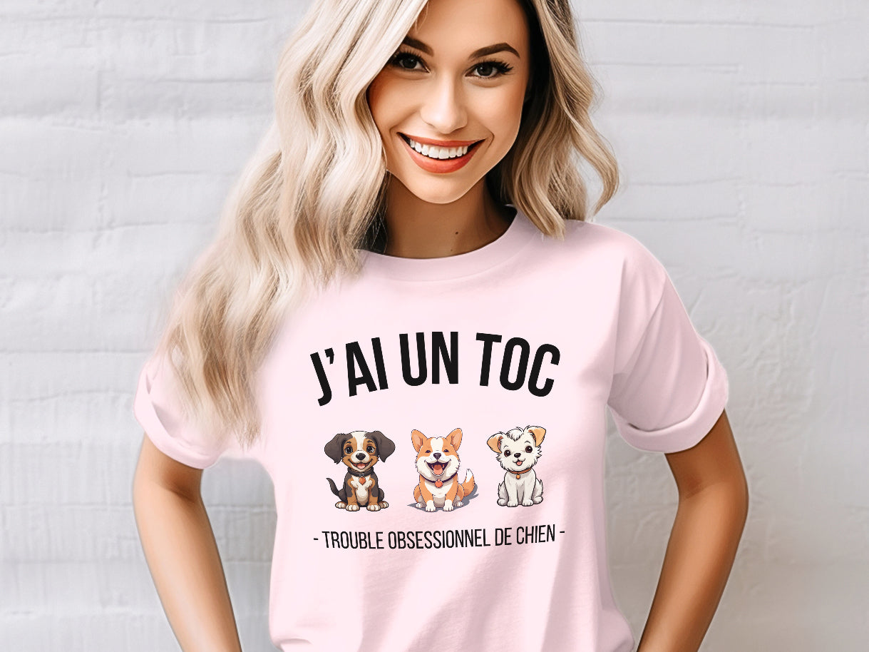 T-shirt - J'ai un TOC (Trouble obsessionnel de chien)