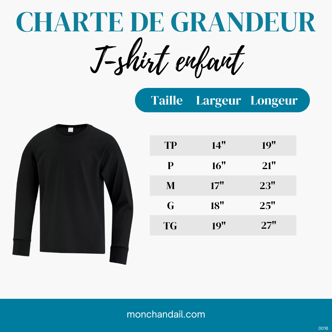 T-shirt manches longues coton enfant - École Georges-Étienne-Cartier