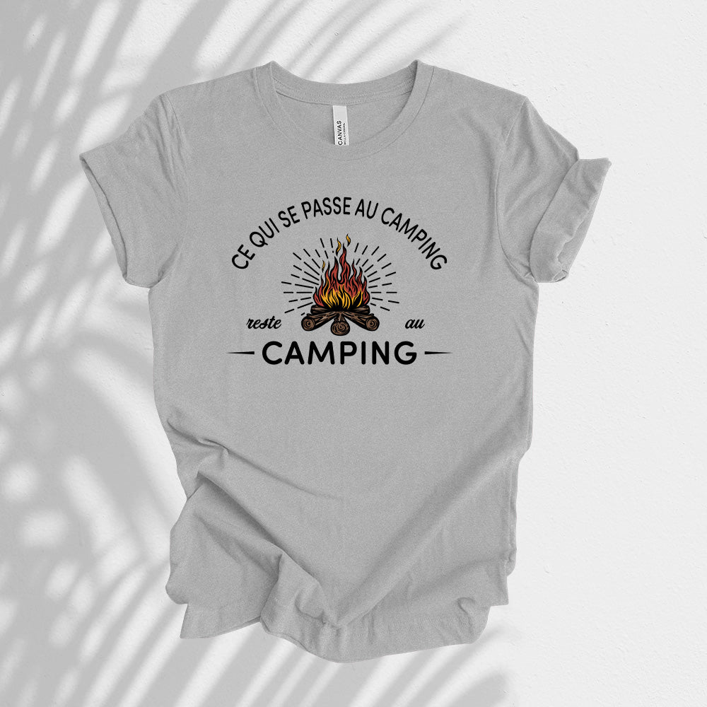 T-shirt - Ce qui se passe au camping reste au camping