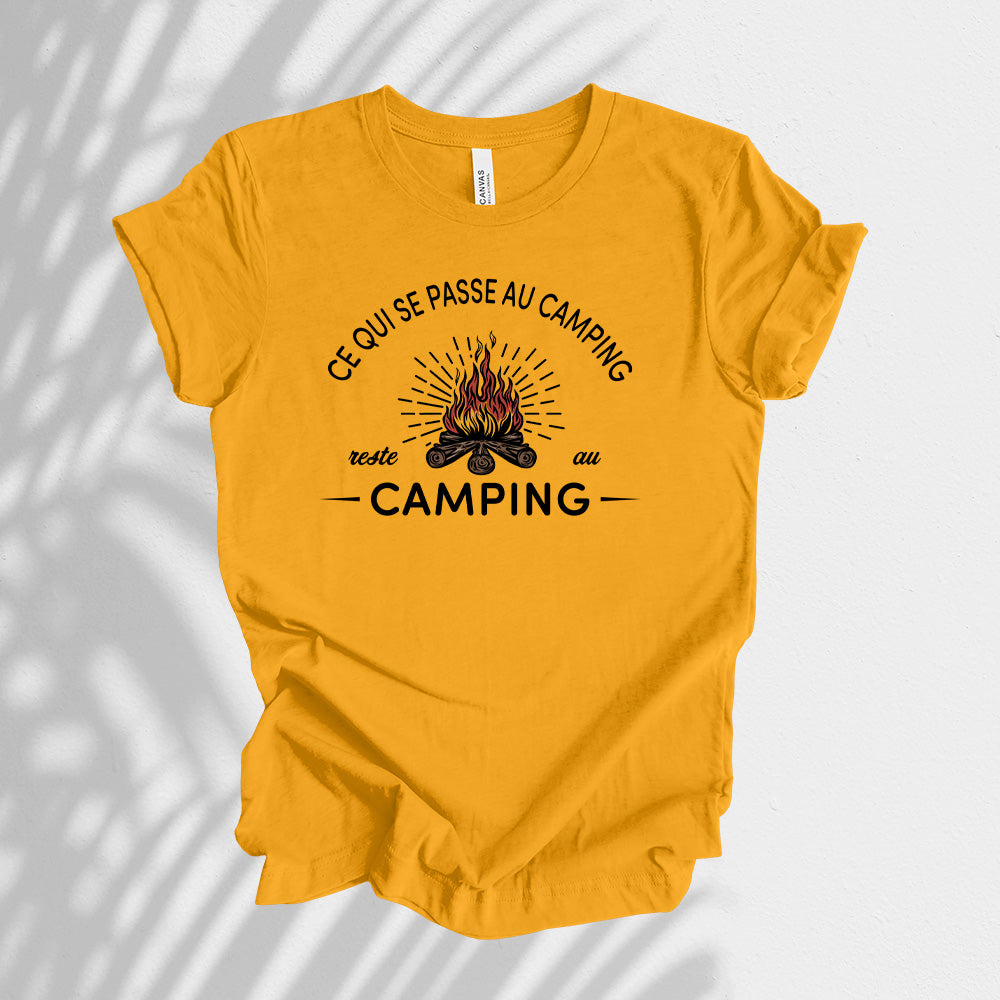 T-shirt - Ce qui se passe au camping reste au camping