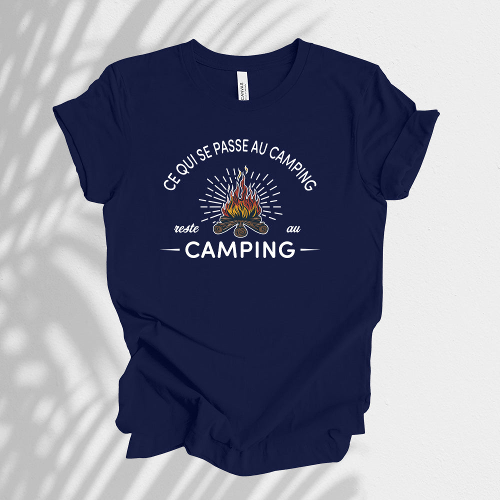 T-shirt - Ce qui se passe au camping reste au camping