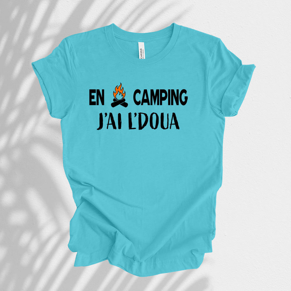 T-Shirt - En camping j'ai l'doua