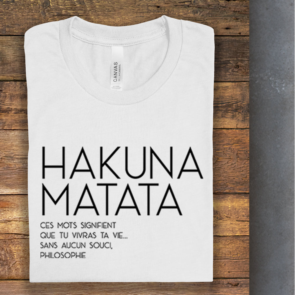 TShirt-People Hakuna Matata - Sudadera Con Capucha Para Hombre Negro M