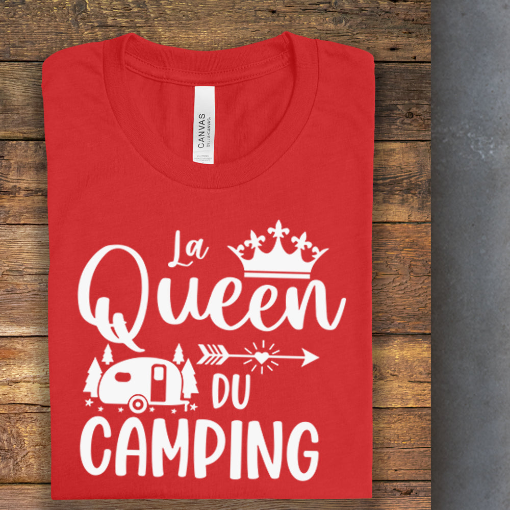 T-Shirt - La Queen du camping