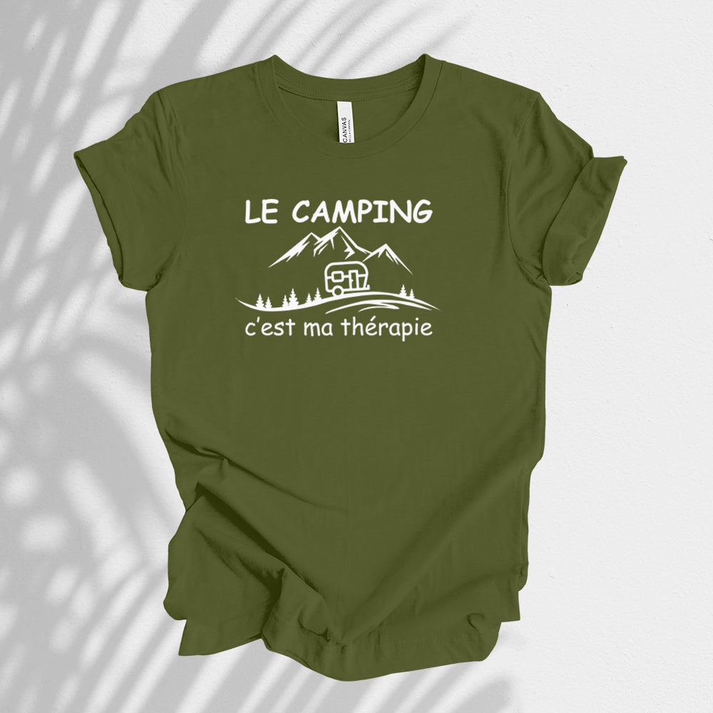 T-Shirt - Le camping c'est ma thérapie