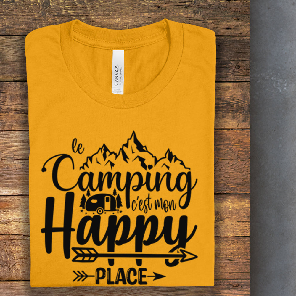 T-Shirt - Le camping c'est mon happy place