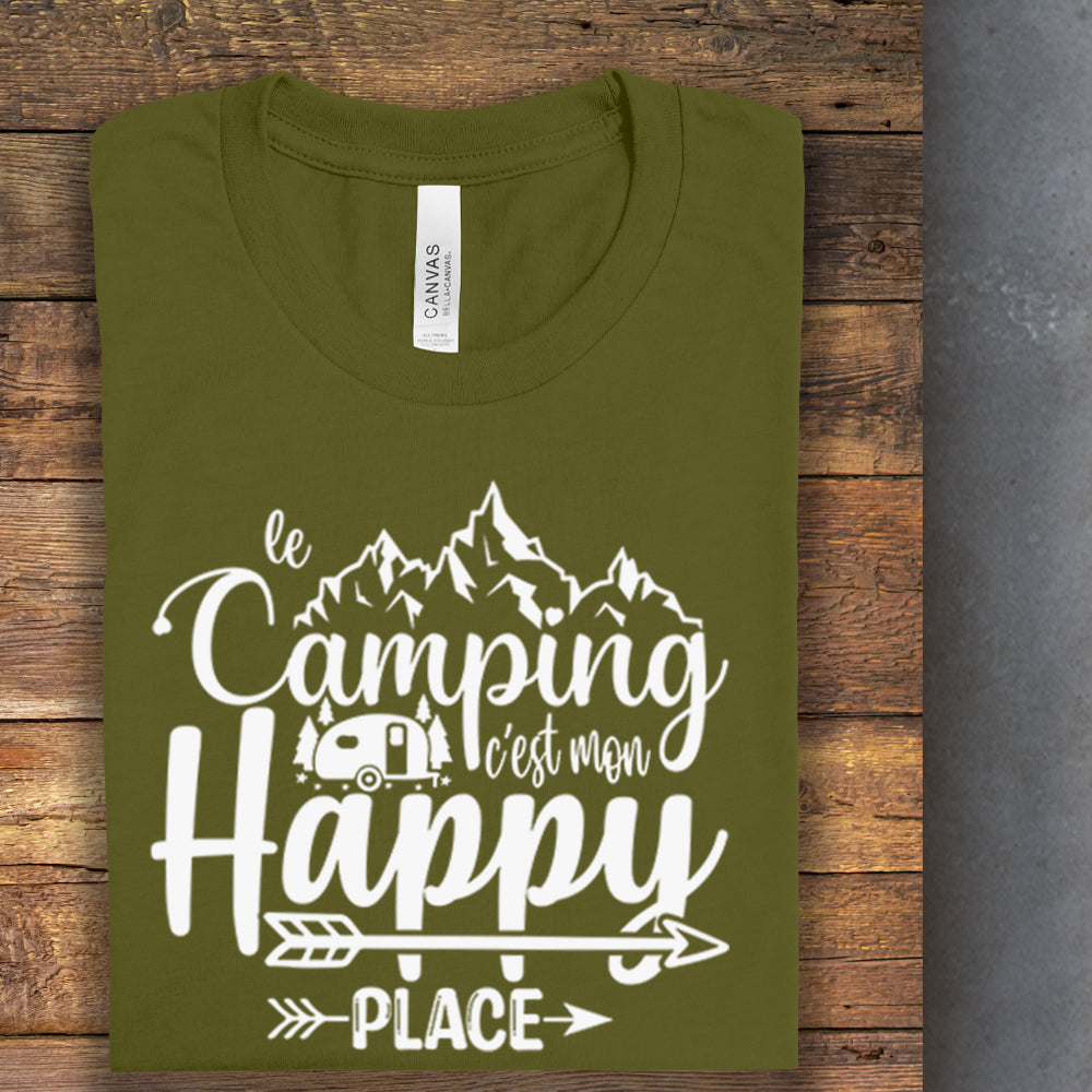 T-Shirt - Le camping c'est mon happy place