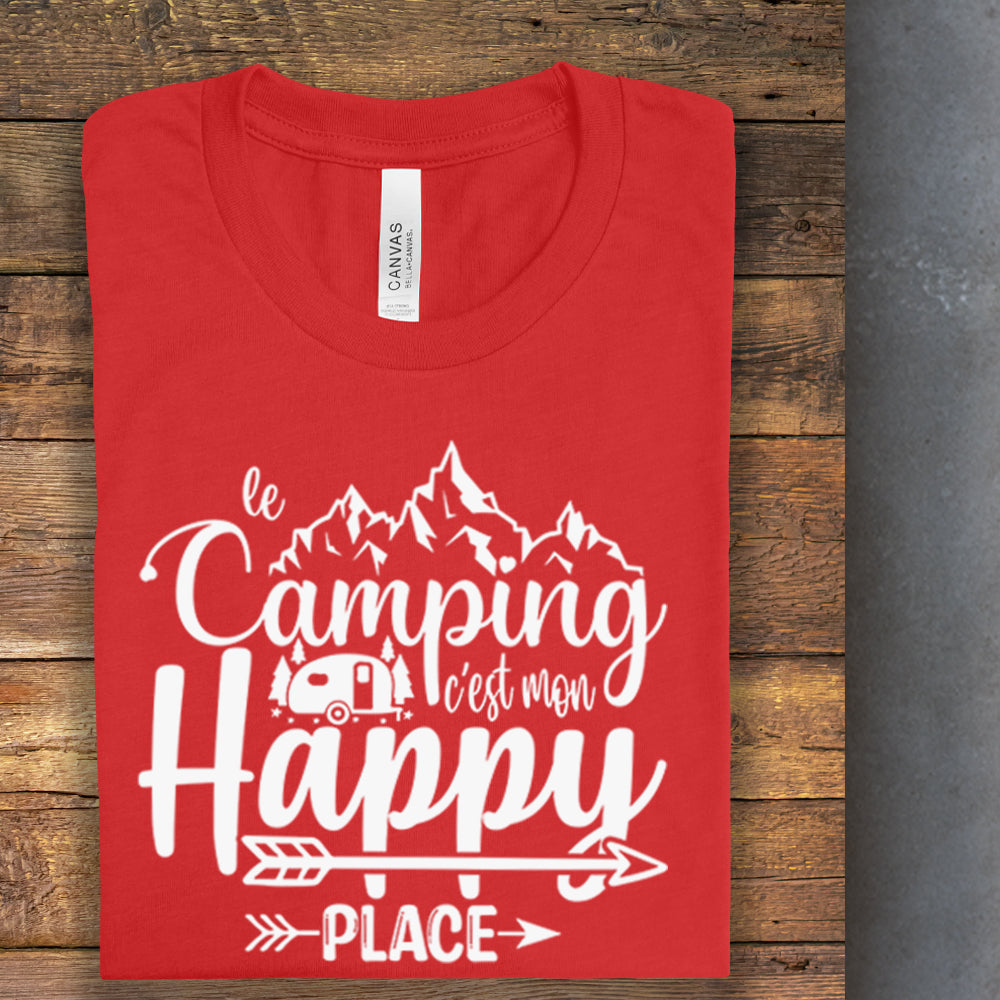 T-Shirt - Le camping c'est mon happy place
