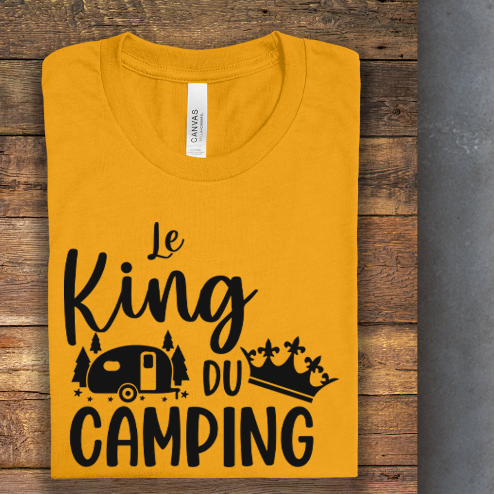 T-shirt - COMBO Le King du camping / La Queen du camping