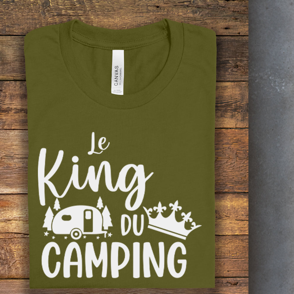 T-shirt - COMBO Le King du camping / La Queen du camping