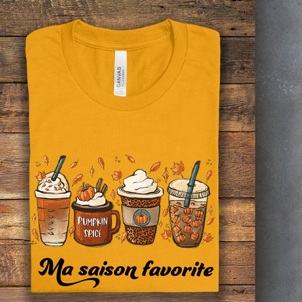 T-shirt - Ma saison favorite (café automne)