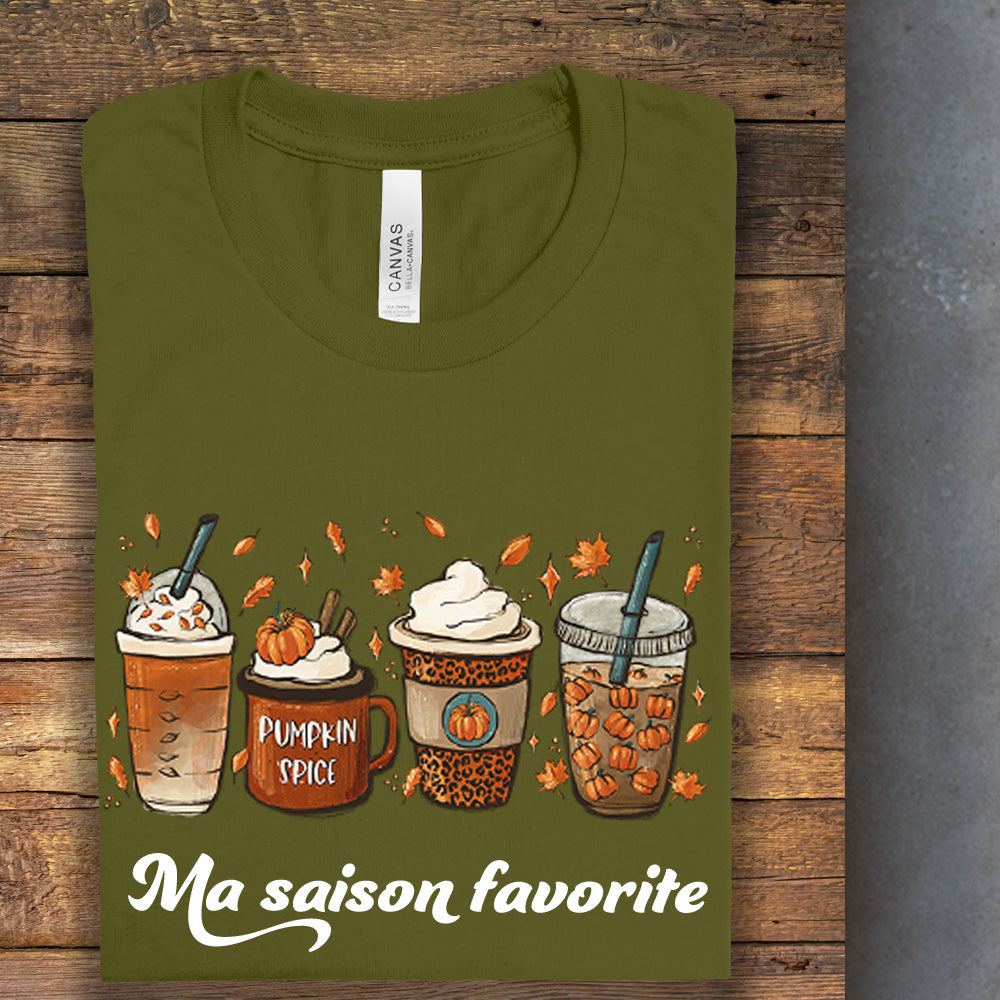 T-shirt - Ma saison favorite (café automne)
