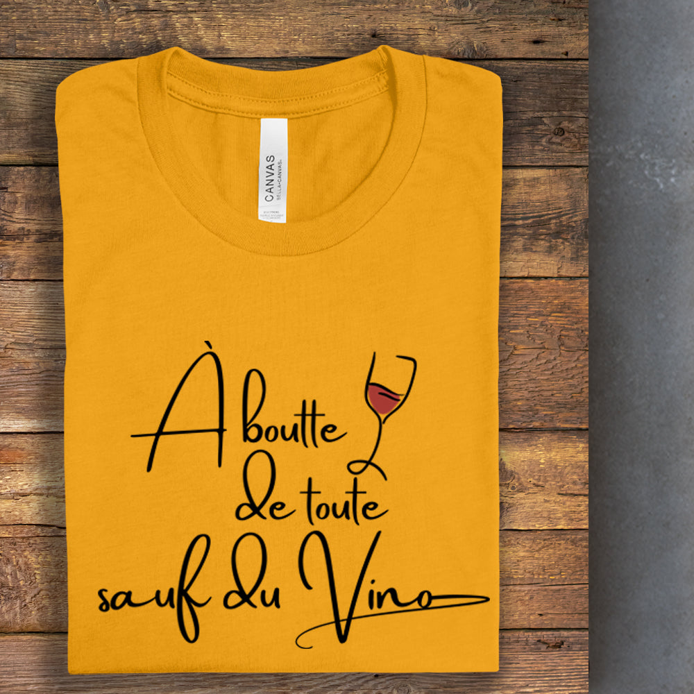 T-shirt - À boutte de toute sauf du vino