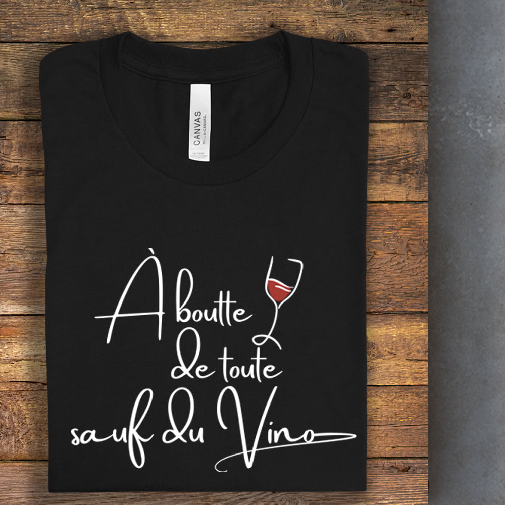 T-shirt - À boutte de toute sauf du vino