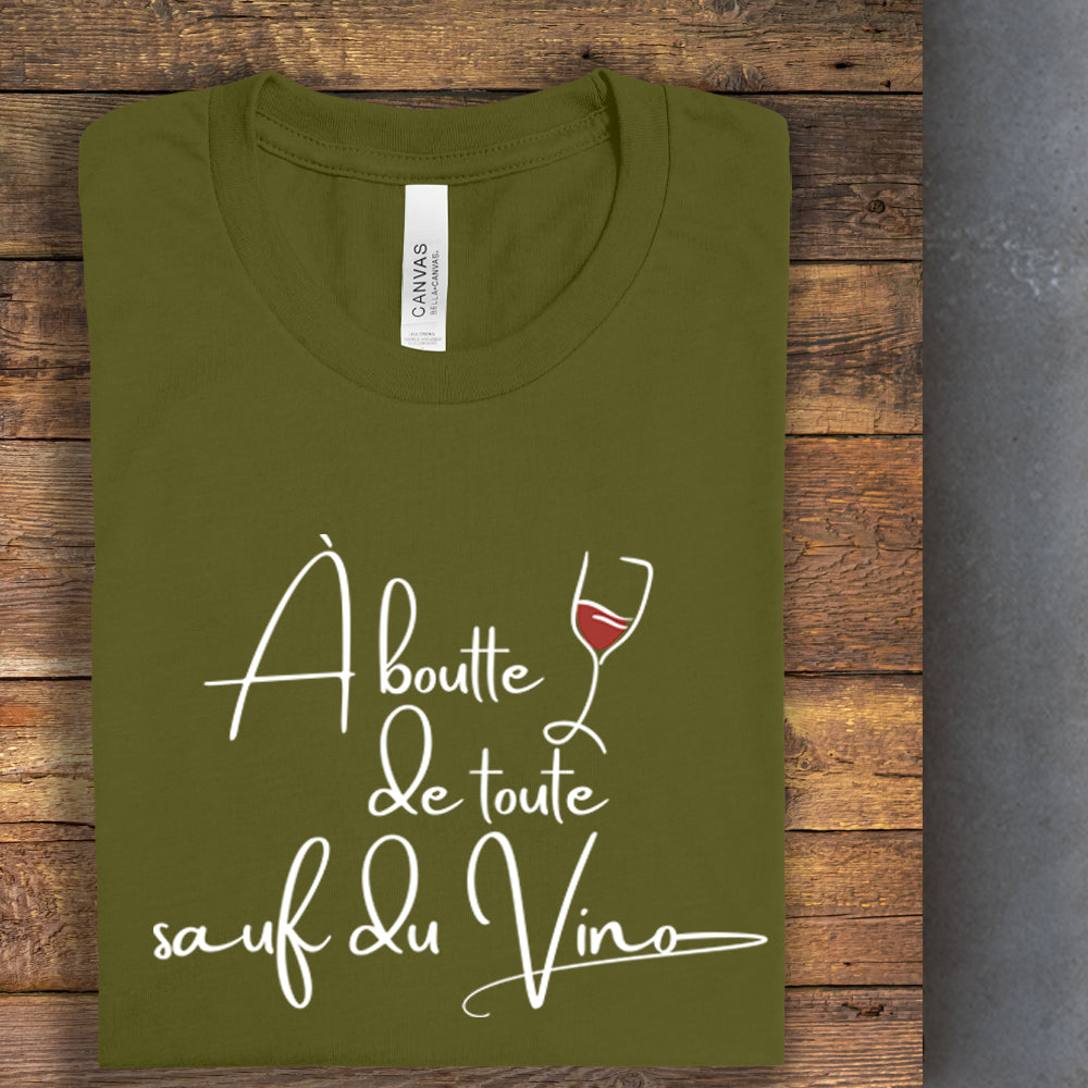 T-shirt - À boutte de toute sauf du vino