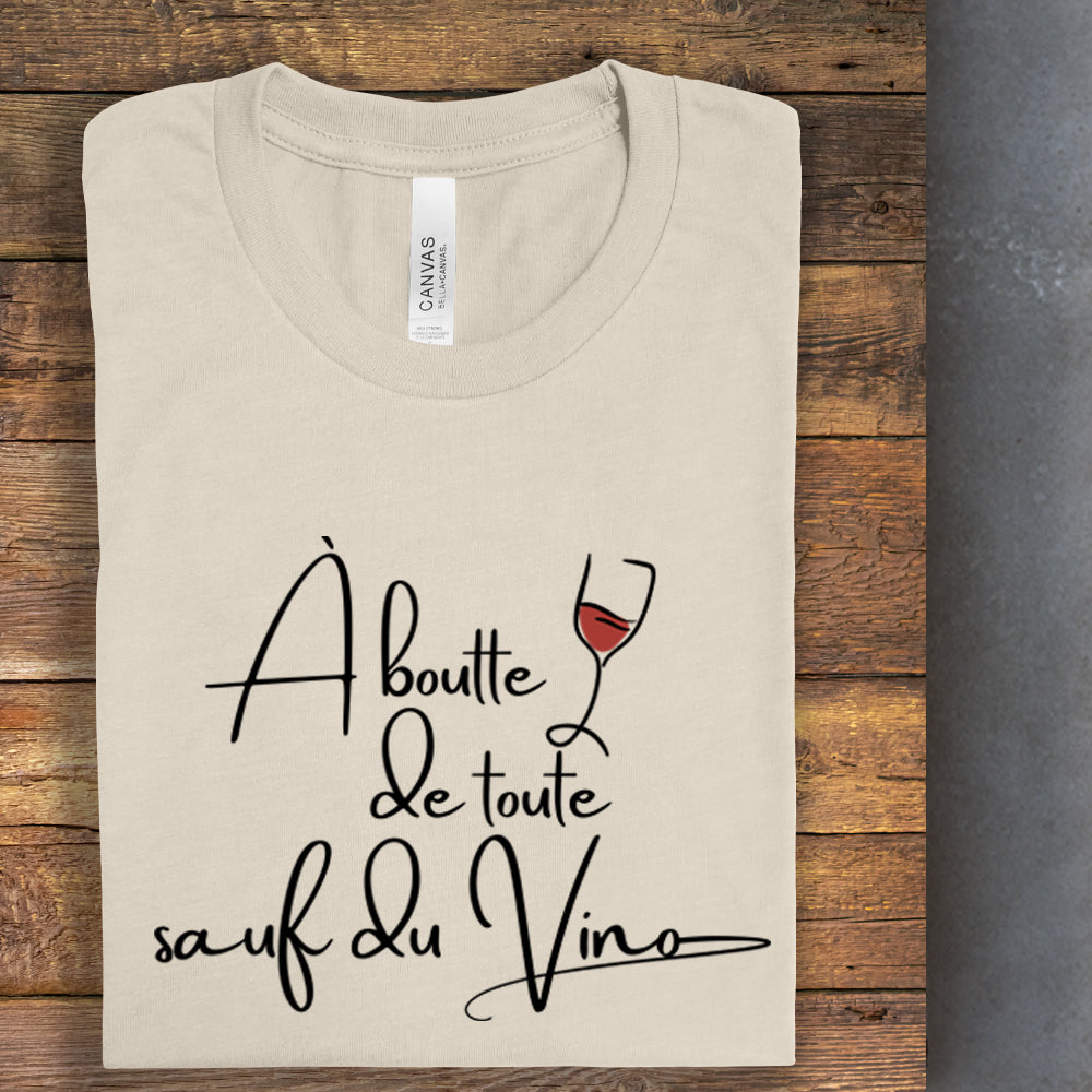 T-shirt - À boutte de toute sauf du vino