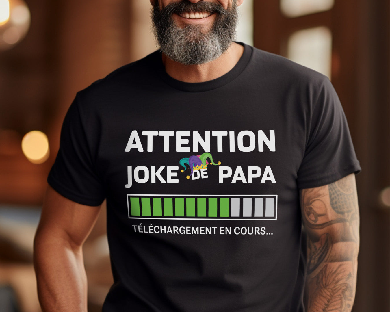 T-shirt - Attention joke de papa