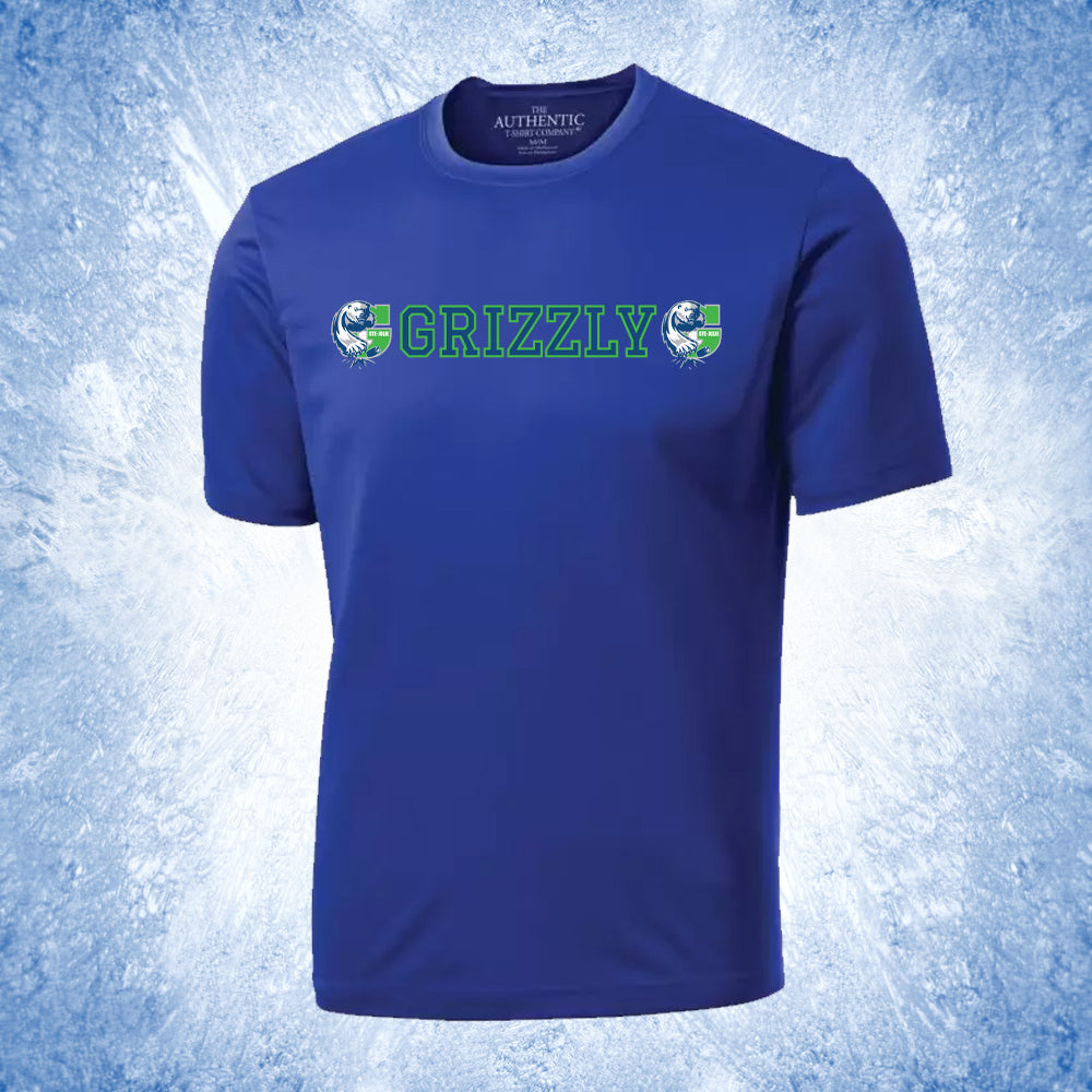 T-shirt pour adulte 100% polyester - Équipe Grizzly