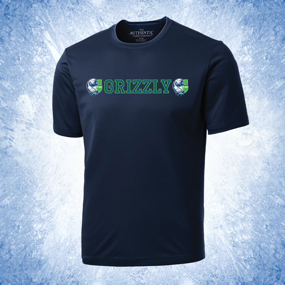 T-shirt pour adulte 100% polyester - Équipe Grizzly