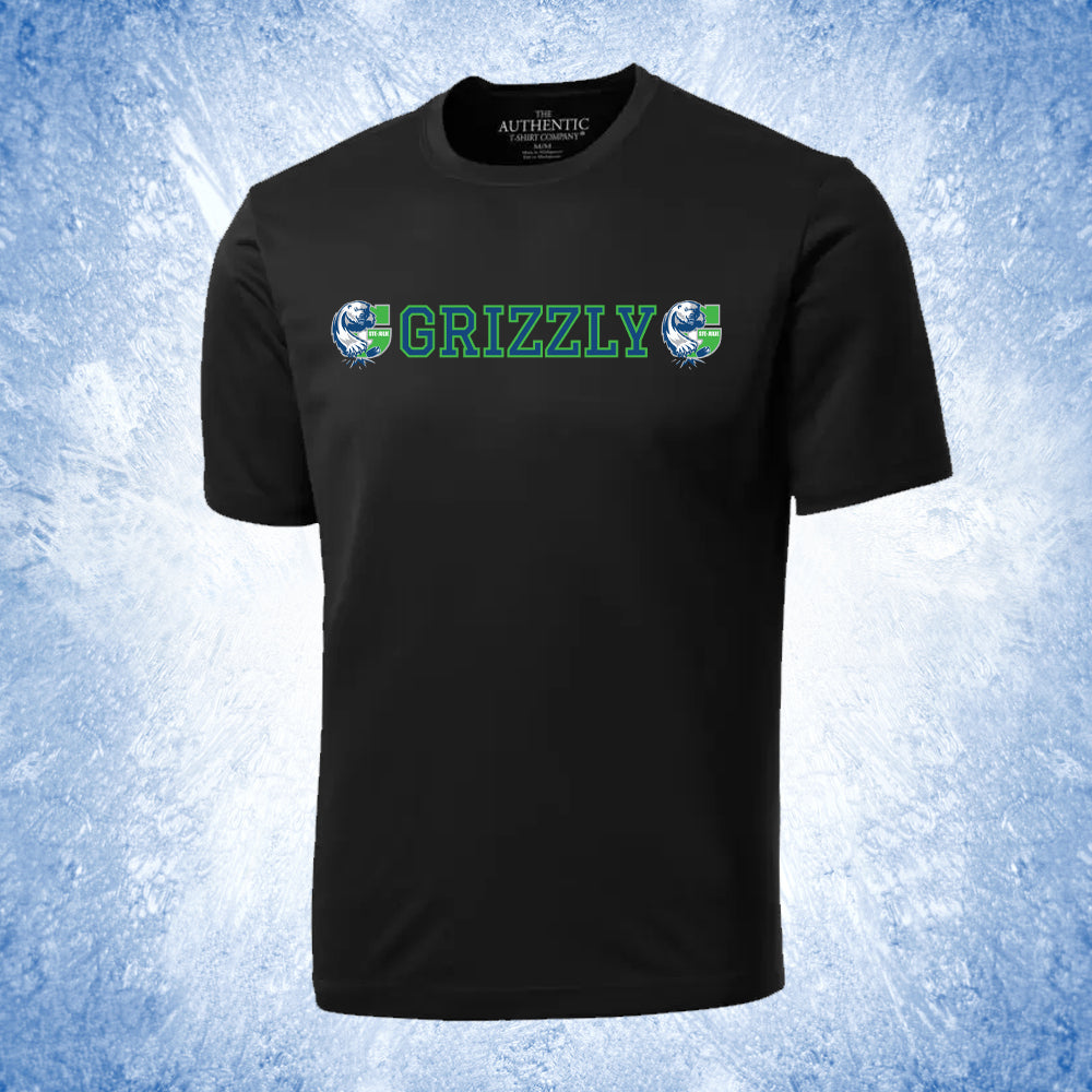 T-shirt pour adulte 100% polyester - Équipe Grizzly