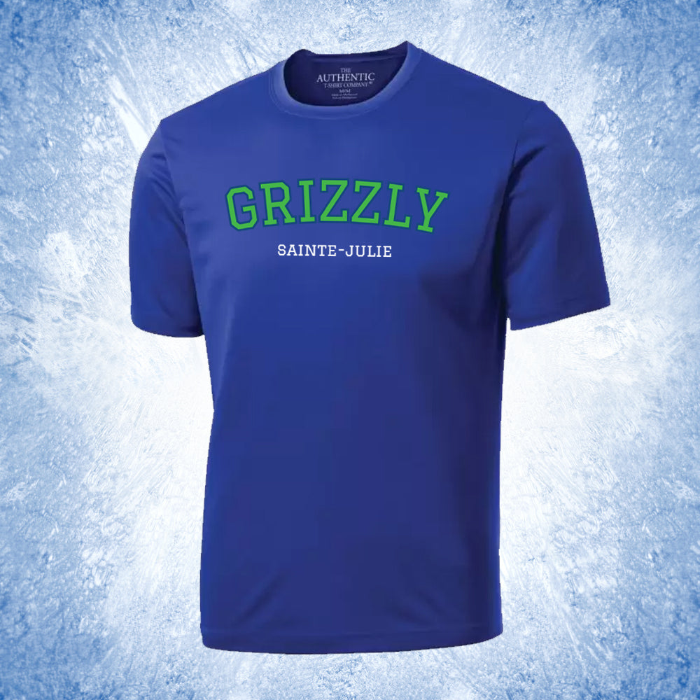 T-shirt pour adulte 100% polyester - Grizzly Sainte-Julie