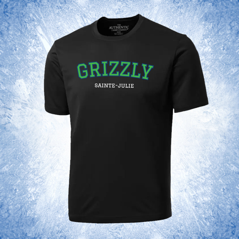 T-shirt pour adulte 100% polyester - Grizzly Sainte-Julie