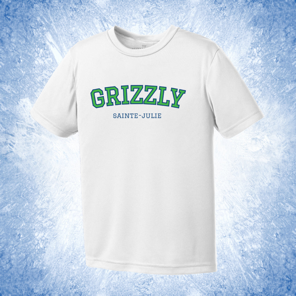 T-shirt pour enfant 100% polyester - Grizzly de Sainte-Julie