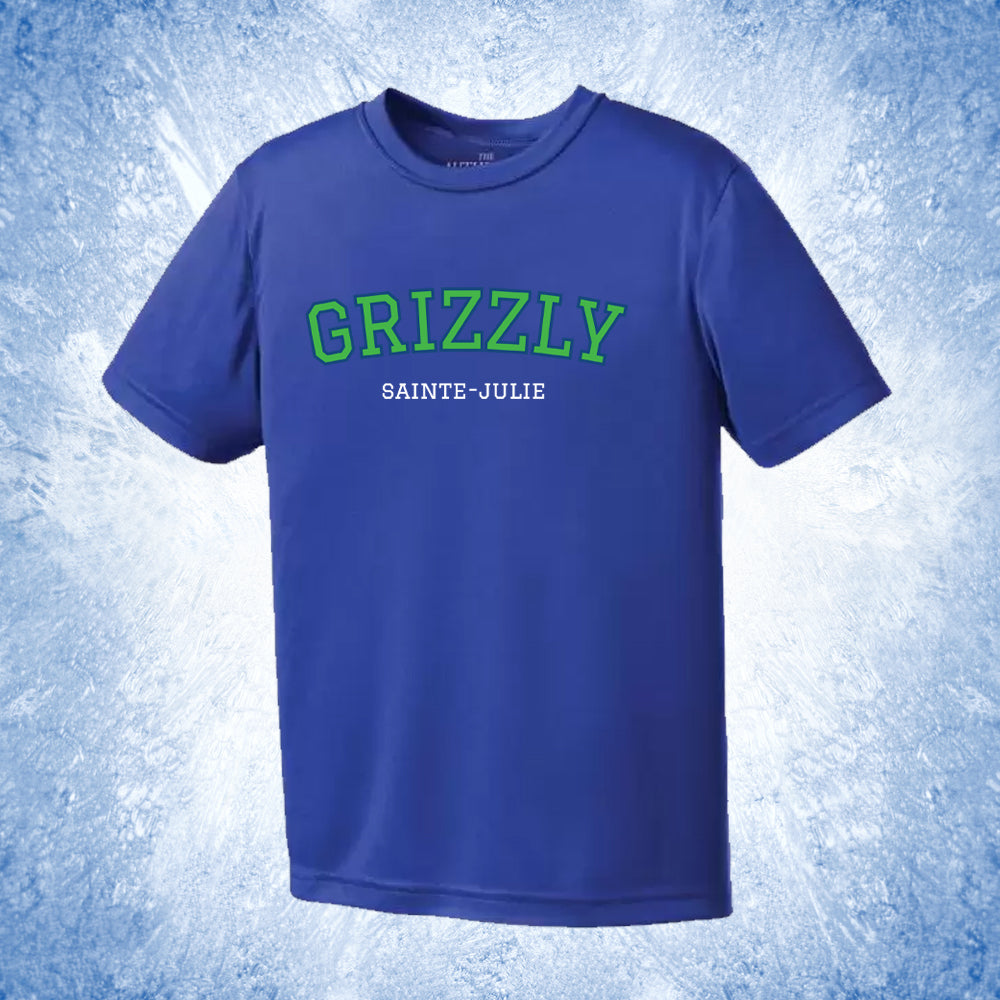 T-shirt pour enfant 100% polyester - Grizzly de Sainte-Julie