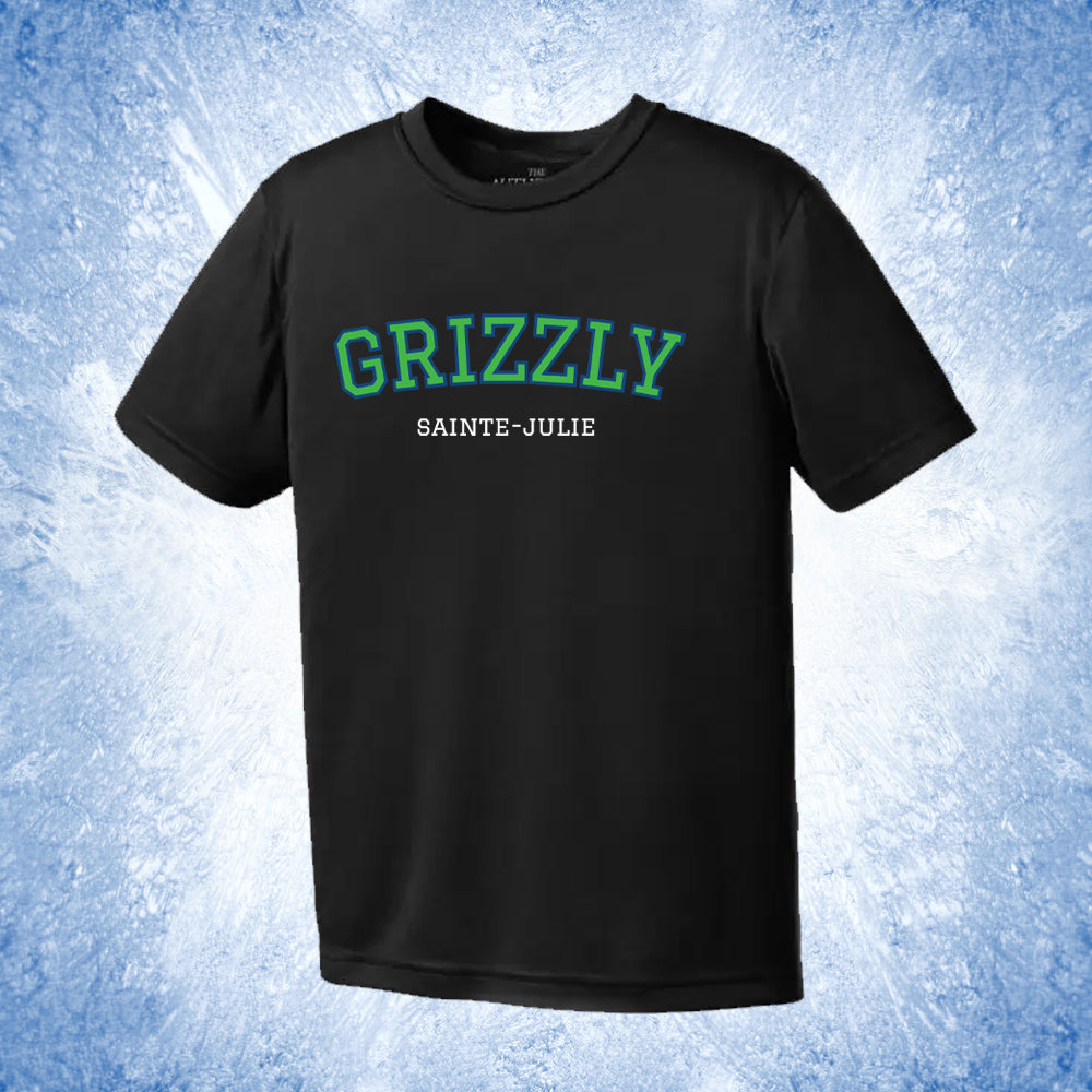 T-shirt pour enfant 100% polyester - Grizzly de Sainte-Julie