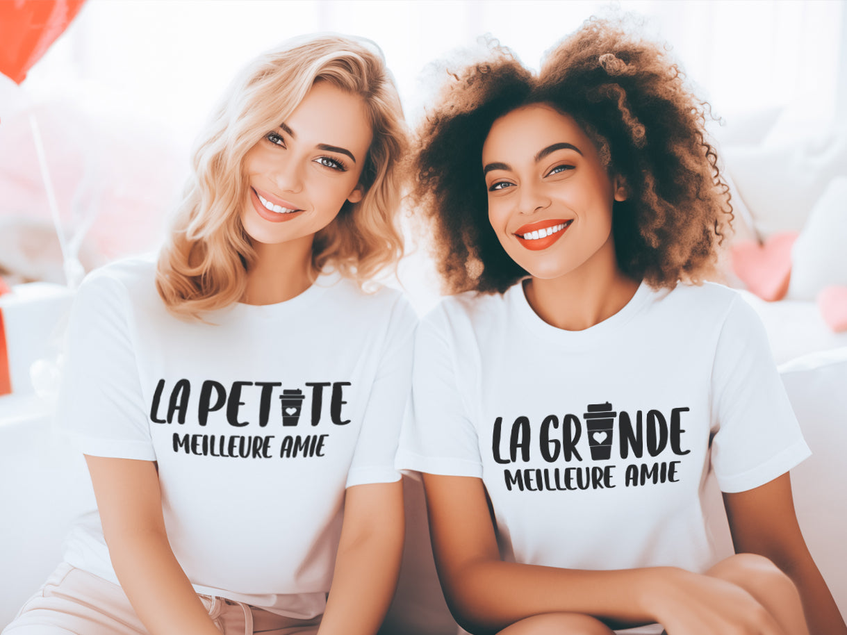 T-shirt - COMBO La petite meilleure amie / La grande meilleure amie