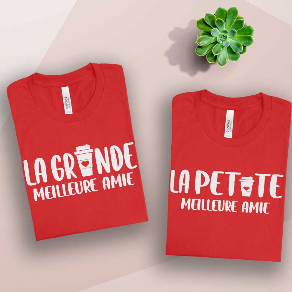 T-shirt - COMBO La petite meilleure amie / La grande meilleure amie