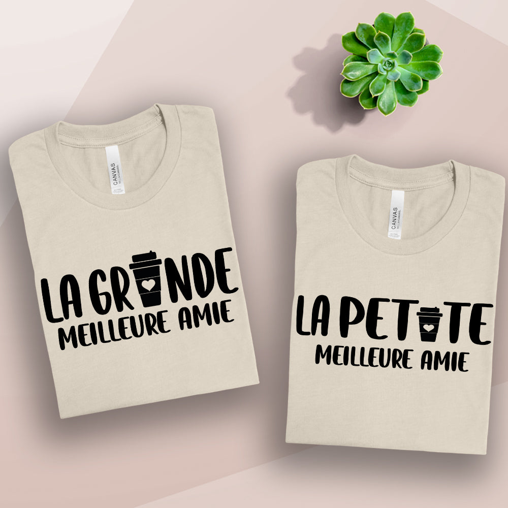 T-shirt - COMBO La petite meilleure amie / La grande meilleure amie