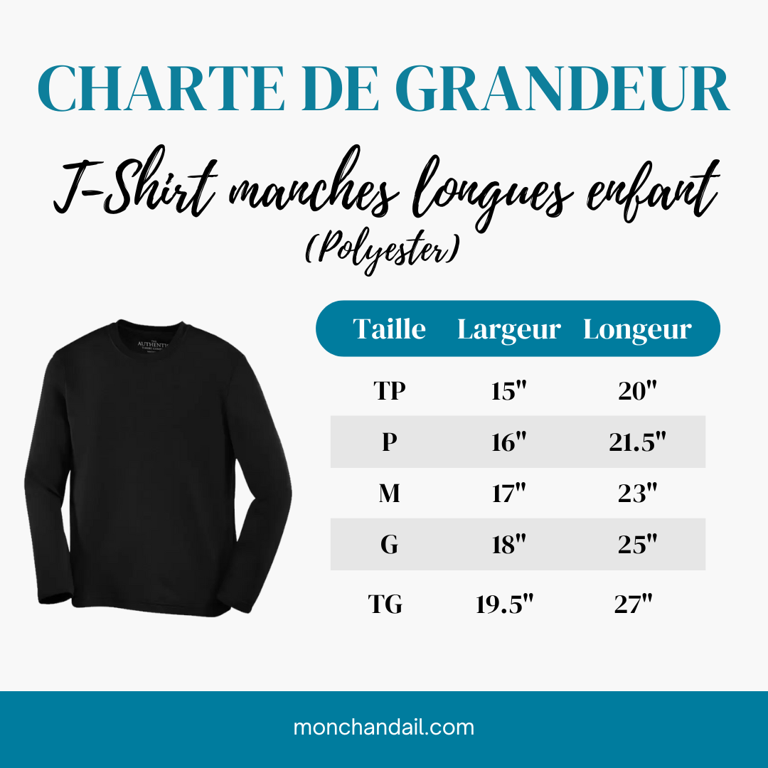 T-shirt manches longues dry-fit enfant - École Georges-Étienne-Cartier