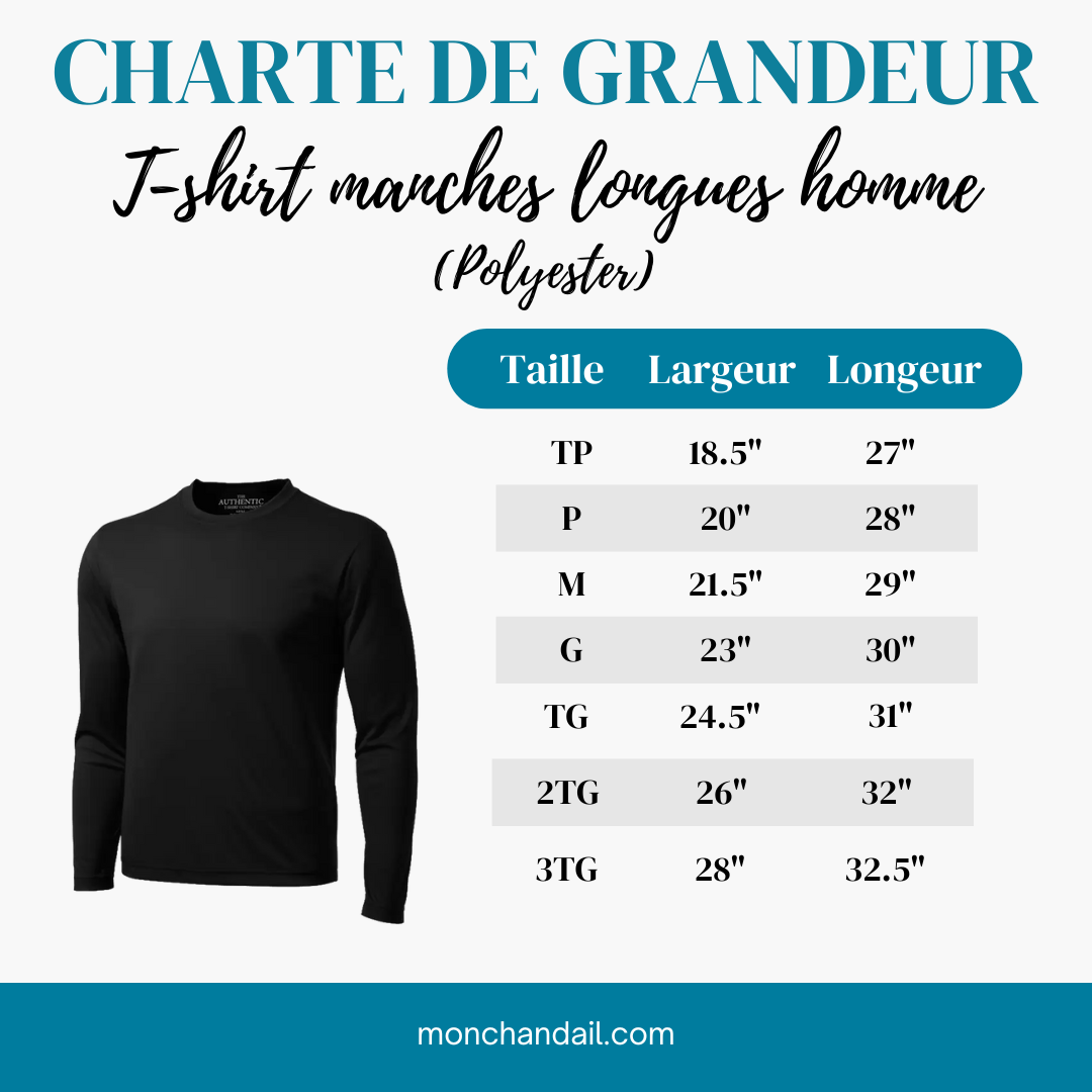 T-shirt manches longues dry-fit homme - École Georges-Étienne-Cartier