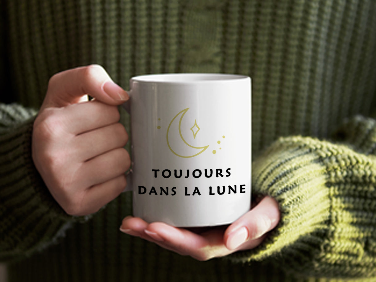 Tasse à café - Toujours dans la lune