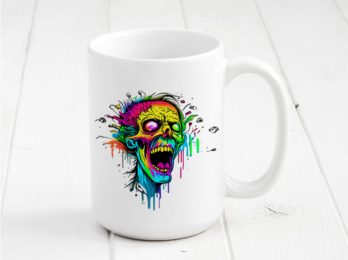 Tasse à café - Zombie multicolore