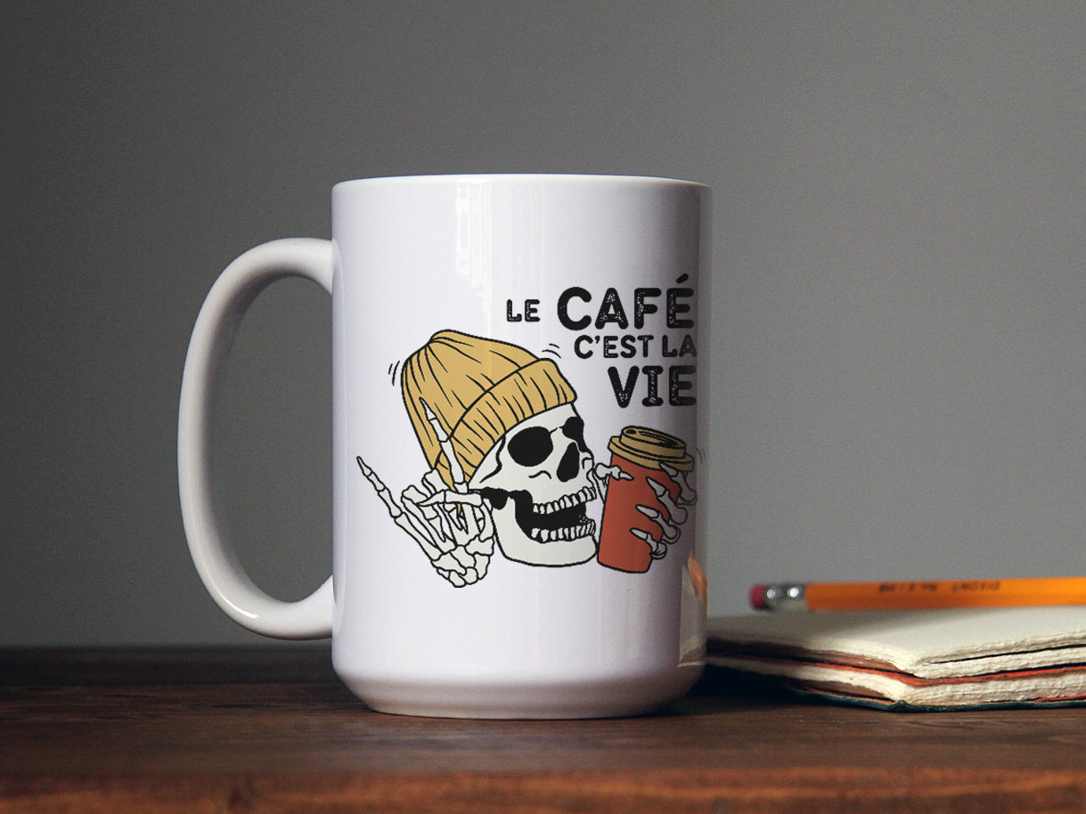 Tasse à café - Le café c'est la vie