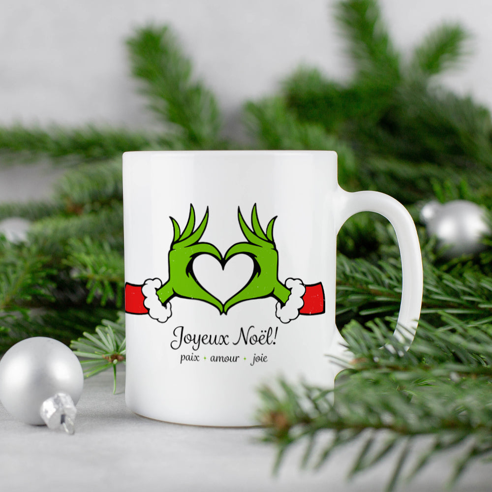 Tasse à café - Joyeux Noël! Paix, amour, joie