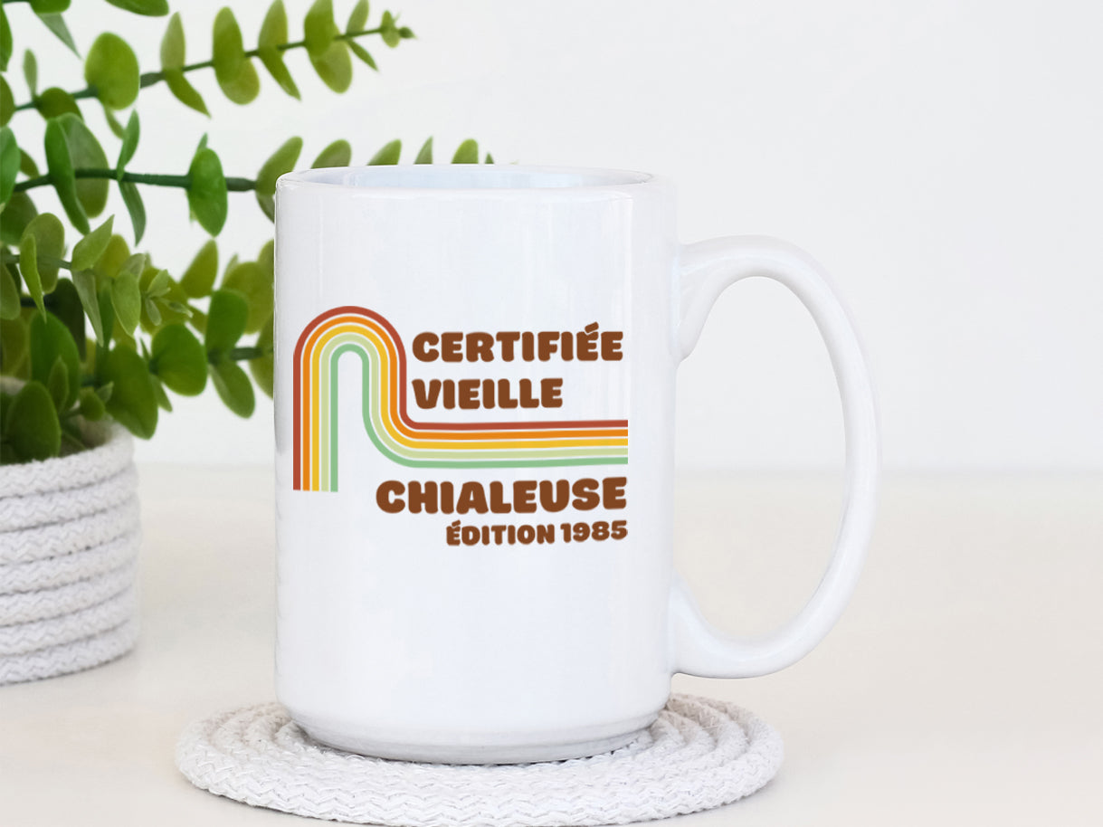 Tasse à café - Certifié vieux grincheux / Certifié vieux chialeux - À personnaliser