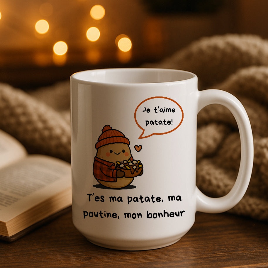 Tasse à café - Je t'aime patate