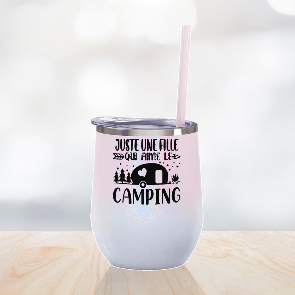 Verre thermos - Juste une fille qui aime le camping