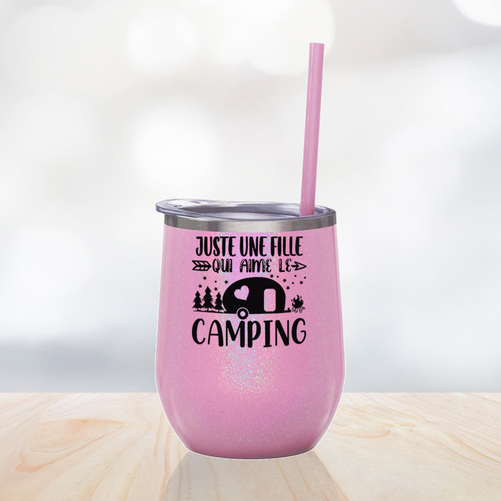 Verre thermos - Juste une fille qui aime le camping