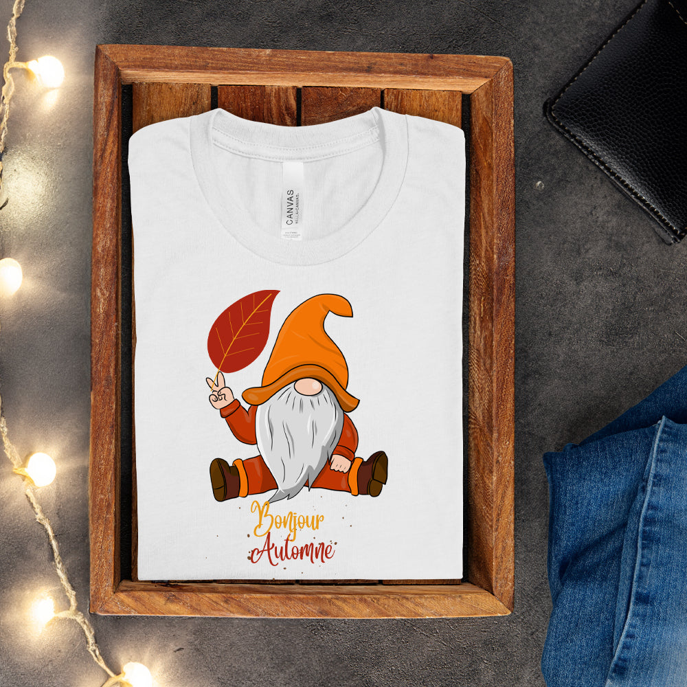 T-shirt - Bonjour Automne (Gnome)